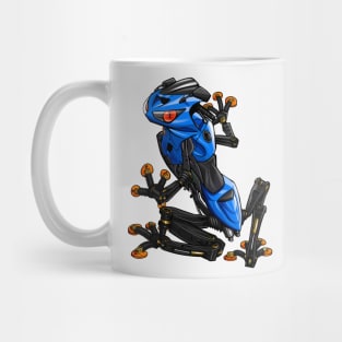 Kawasaki ZX6R Frog Blue Mug